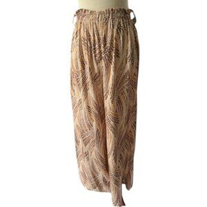 Andromede Paris Women's Patterned Palazzo Wide Leg Made in Italy Pants XS/S NWT